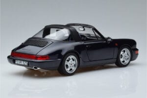 Porsche 911 964 Carrera 4 Targa Blu Norev 1:18 187340 Pressofusione — immagine 3 di 8