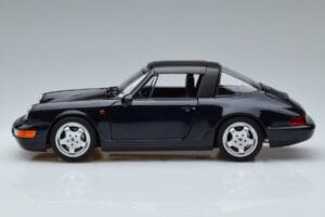 Porsche 911 964 Carrera 4 Targa Blu Norev 1:18 187340 Pressofusione — immagine 4 di 8