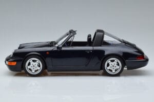 Porsche 911 964 Carrera 4 Targa Blu Norev 1:18 187340 Pressofusione — immagine 5 di 8