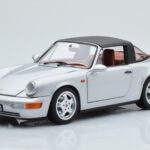 Porsche 911 964 Carrera 4 Targa Polar Argento Norev 1:18 - image 4 of 9