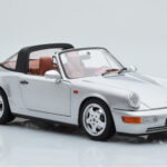 Porsche 911 964 Carrera 4 Targa Polar Argento Norev 1:18 - image 7 of 9