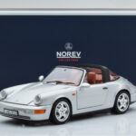Porsche 911 964 Carrera 4 Targa Polar Argento Norev 1:18 - image 9 of 9