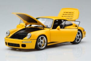 Porsche 911 964 RUF CTR Anniversary Blossom Giallo Almost Real 1:18 880301 Pressofusione — immagine 2 di 8