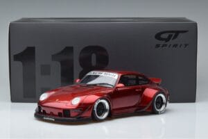Porsche 911 964 RWB Duck Tail Candy Apple GT Spirit 1:18 GT759 Resina — immagine 6 di 6