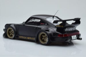 Porsche 911 964 RWB Stella Artois Nero GT Spirit 1:18 GT421 Resina — immagine 5 di 6