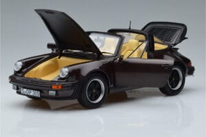 Porsche 911 964 Turbo Targa Marrone Norev 1:18 187665 Pressofusione — immagine 2 di 8