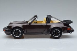 Porsche 911 964 Turbo Targa Marrone Norev 1:18 187665 Pressofusione — immagine 5 di 8