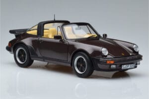 Porsche 911 964 Turbo Targa Marrone Norev 1:18 187665 Pressofusione — immagine 6 di 8