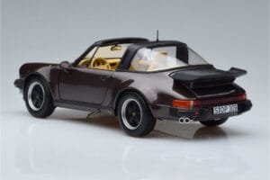 Porsche 911 964 Turbo Targa Marrone Norev 1:18 187665 Pressofusione — immagine 7 di 8