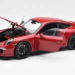 Porsche 911 991 Carrera GTS Carmine Rosso Schuco 1:18 450039000 - image 2 of 8