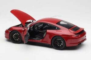 Porsche 911 991 Carrera GTS Carmine Rosso Schuco 1:18 450039000 Pressofusione — immagine 5 di 8