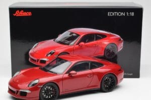 Porsche 911 991 Carrera GTS Carmine Rosso Schuco 1:18 450039000 Pressofusione — immagine 8 di 8