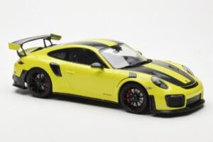 Porsche 911 991.2 GT2 RS Verde Chiaro Con Cerchi In Magnesio Neri Minichamps 1:18 155068300 Pressofusione — immagine 4 di 6