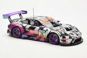 Porsche 911 991.2 GT3 R #69 Team Iron Force Racing Ring Police L. Luhr / J. Slooten ADAC GT Masters 2019 Minichamps 1:18 1531 — immagine 6 di 6