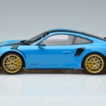 Porsche 911 991.2 GT3 RS Weissach Package Miami Blu Cerchi Oro Minichamps 1:18 153068310 Pressofusione - image 3 of 6