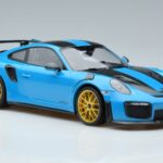 Porsche 911 991.2 GT3 RS Weissach Package Miami Blu Cerchi Oro Minichamps 1:18 153068310 Pressofusione - image 4 of 6