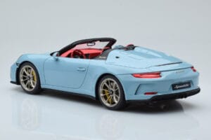 Porsche 911 991.2 Speedster Meissen Blu GT Spirit 1:18 GT408 Resina — immagine 5 di 6