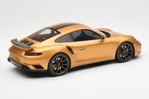 Porsche 911 991.2 Turbo S Exclusive Oro GT Spirit 1:18 GT444 Resina — immagine 2 di 6