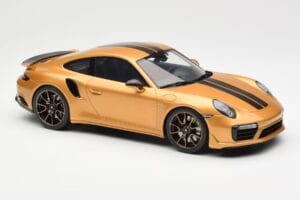 Porsche 911 991.2 Turbo S Exclusive Oro GT Spirit 1:18 GT444 Resina — immagine 4 di 6