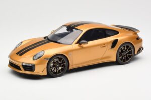 Porsche 911 991.2 Turbo S Exclusive Oro GT Spirit 1:18 GT444