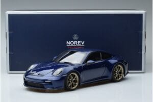 Porsche 911 992 GT3 Touring Package Blu Metallizzato Norev 1:18 187302 Pressofusione — immagine 7 di 7
