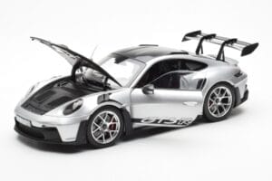 Porsche 911 992 GT3 Weissach Pack GT Argento Metallizzato Norev 1:18 187366 Pressofusione — immagine 2 di 8