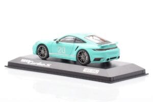 Porsche 911 992 Turbo S Mint Verde Minichamps 1:43 WAP0209070N003 Pressofusione — immagine 3 di 4