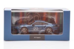 Porsche 911 992 Turbo S Oslo Blu Minichamps 1:43 WAP0209050N001 Pressofusione — immagine 4 di 4