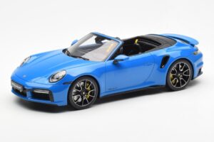 Porsche 911 992 Turbo S Shark Blu GT Spirit 1:18 GT441