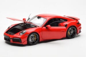 Porsche 911 992 Turbo S Sport Design Rosso Minichamps 1:18 113069078 Pressofusione — immagine 2 di 8