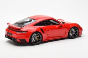 Porsche 911 992 Turbo S Sport Design Rosso Minichamps 1:18 113069078 Pressofusione — immagine 3 di 8