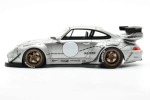 Porsche 911 993 RWB Argento Phantom Asia Edition GT Spirit 1:18 CLDC017 Resina — immagine 3 di 6