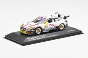 Porsche 911 996 GT3 RS Siemens #50 M. Ortelli / M. Lieb / R. Dumas 24 Hours of Spa 2003 Winners Minichamps 1:43 400036950 Pre — immagine 2 di 4