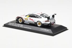 Porsche 911 996 GT3 RS Siemens #50 M. Ortelli / M. Lieb / R. Dumas 24 Hours of Spa 2003 Winners Minichamps 1:43 400036950 Pre — immagine 3 di 4