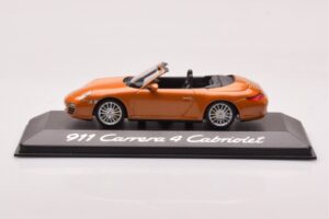 Porsche 911 997 Carrera 4 Cabriolet Arancione Metallizzato Minichamps 1:43 WAP02001618