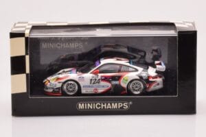 Porsche 911 997 GT3 Cup #124 Mattheus / Geoffroy / Vanbellingen / Fumal 24 Hours of Spa 2005 Minichamps 1:43 400056224 Presso — immagine 4 di 4