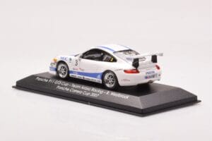 Porsche 911 997 GT3 Cup #3 Team Araxa Racing R. Westbrook Porsche Carrera Cup 2007 Minichamps 1:43 WAP02012318VKK Pressofusio — immagine 3 di 4