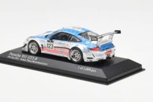 Porsche 911 997 GT3 R Cybernet #123 Fumal / Thiry / Rosenlad / Lefort 24 Hours of Spa 2011 Minichamps 1:43 400118923 Pressofu — immagine 3 di 4