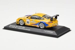 Porsche 911 997 GT3 RS T2M #91 Yamagishi / Fournoux / Konopka 24 Hours of Le Mans 2006 Minichamps 1:43 400066991 Pressofusion — immagine 3 di 4