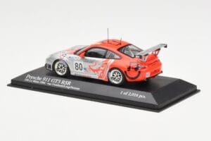 Porsche 911 997 GT3 RSR Flying Lizard #80 S. Neiman / P. Long / J. Van Overbeek 24 Hours of Le Mans 2006 Minichamps 1:43 4000 — immagine 3 di 4