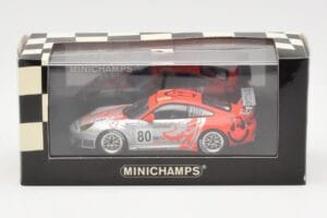 Porsche 911 997 GT3 RSR Flying Lizard #80 S. Neiman / P. Long / J. Van Overbeek 24 Hours of Le Mans 2006 Minichamps 1:43 4000 — immagine 4 di 4