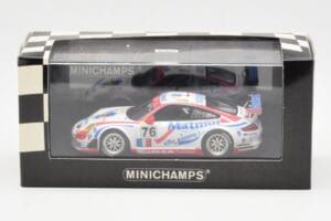 Porsche 911 997 GT3 RSR Matmut #76 P. Narac / R. Lietz / P. Long 24 Hours of Le Mans 2007 Minichamps 1:43 400076776 Pressofus — immagine 4 di 4