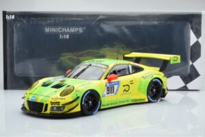 Porsche 911 GT3 R Manthey Racing #911 F. Scherer / K. Estre / R. Dumas / L. Vanthoor / E. Bamber 24 Hours of Nurburgring 2018 — immagine 6 di 6