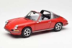 Porsche 911 Targa S Rosso Schuco 1:18 450036200 Pressofusione — immagine 3 di 9