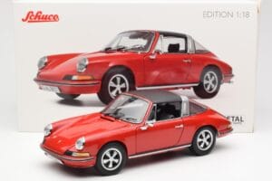 Porsche 911 Targa S Rosso Schuco 1:18 450036200 Pressofusione — immagine 9 di 9