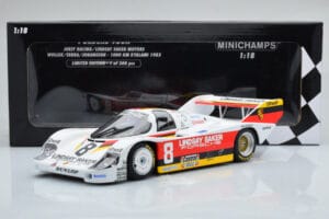 Porsche 956K Lindsay Saker #8 B. Wollek / C. Serra / S. Johansson 1000km Kyalami 1983 Minichamps 1:18 155836698 Pressofusione — immagine 6 di 6