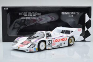 Porsche 956K Liqui Moly Brun Racing #33 H-J. Stuck / H. Grohs / W. Brun 1000km Spa 1983 Minichamps 1:18 155836633 Pressofusio — immagine 6 di 6