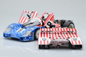 Porsche 956L Spirit of America #8 G. Follmer / J. Morton / K. Miller 24 Hours of Le Mans 1986 Minichamps 1:18 180866508 Press — immagine 2 di 8