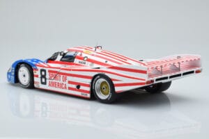 Porsche 956L Spirit of America #8 G. Follmer / J. Morton / K. Miller 24 Hours of Le Mans 1986 Minichamps 1:18 180866508 Press — immagine 7 di 8