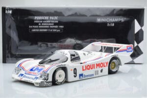 Porsche 962C Kremer Racing Liqui Moly #9 M. Winkelhock 3rd Place Norisring Trophy 1985 Minichamps 1:18 155856509 Pressofusion — immagine 6 di 6